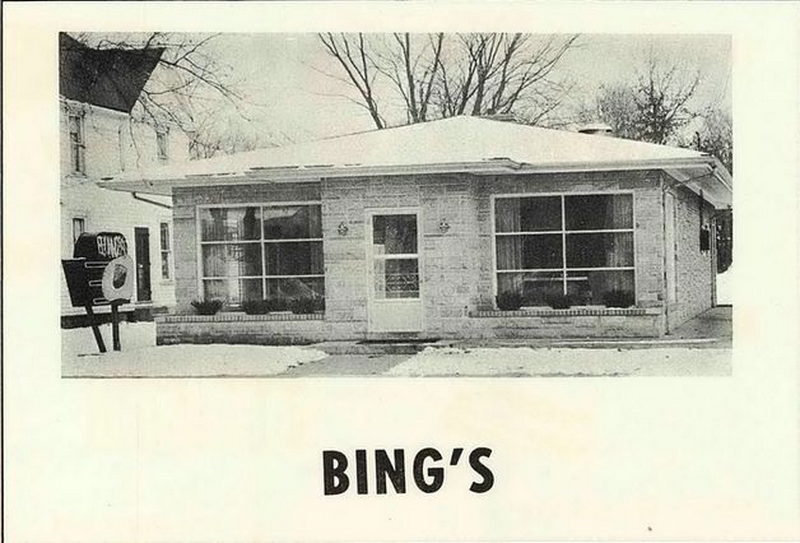 Bings (Bings Lunch) - Sturgis High School - Sturgensian Yearbook Class Of 1958 Ad